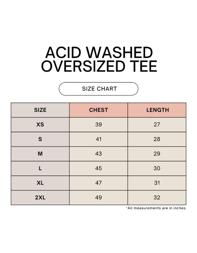 Premium Acid Washed Oversized Tee
