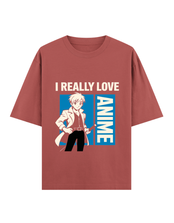 Anime Hero Stance Oversized T-shirt