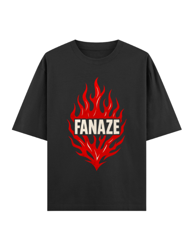 FANAZE Flame Burst Oversized T-shirt