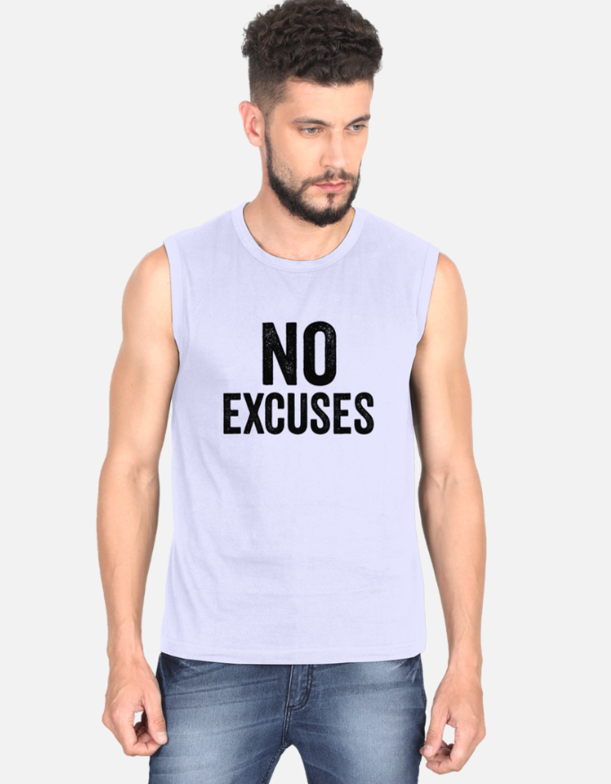NO EXCUSES Men’s Sports Vest Top Tank