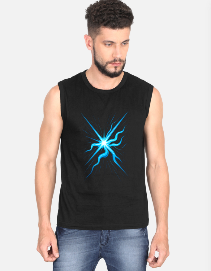 Neon Burst Energy Men’s Sports Vest Top Tank