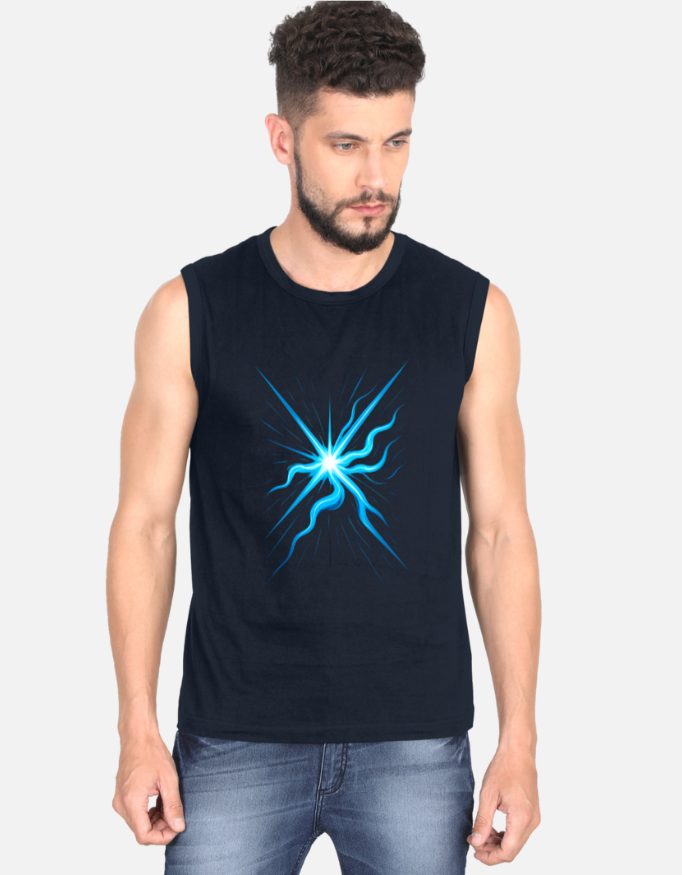 Neon Burst Energy Men’s Sports Vest Top Tank