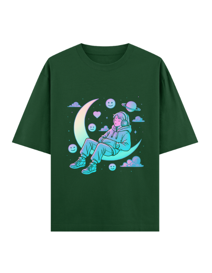Dreamwave Moon Lounge Oversized T-shirt