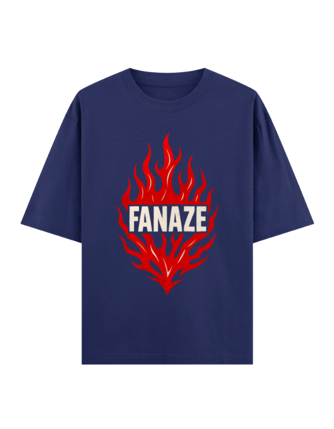 FANAZE Flame Burst Oversized T-shirt