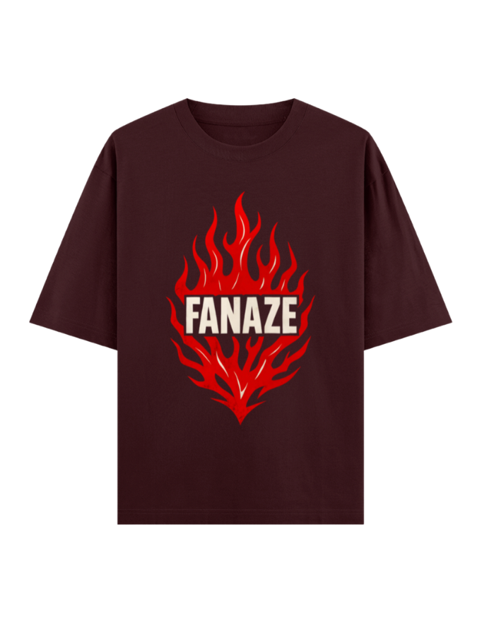 FANAZE Flame Burst Oversized T-shirt