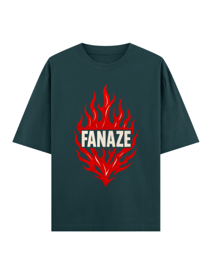 FANAZE Flame Burst Oversized T-shirt