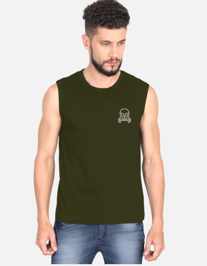 Neon Skull Men’s Sports Vest Top Tank