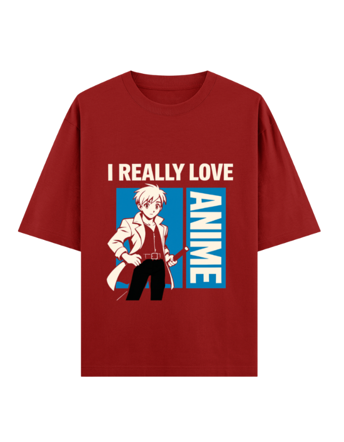 Anime Hero Stance Oversized T-shirt