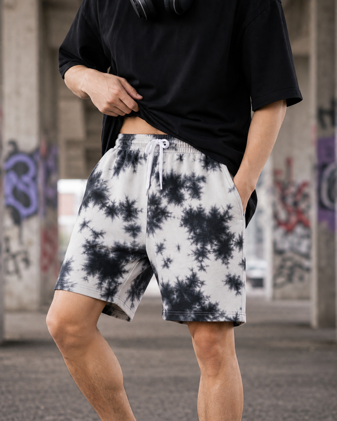 Unisex Tie Dye Shorts