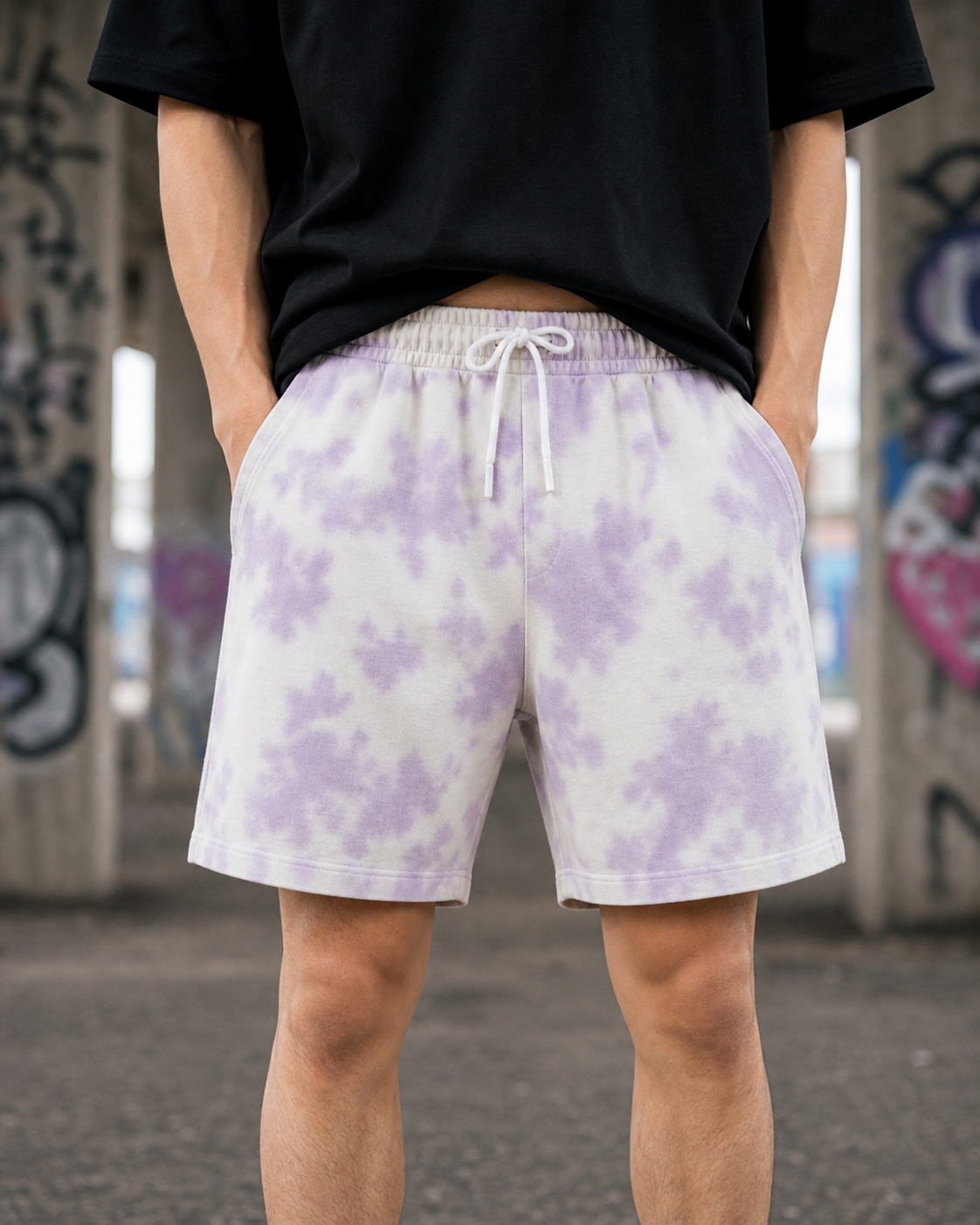 Unisex Tie Dye Shorts