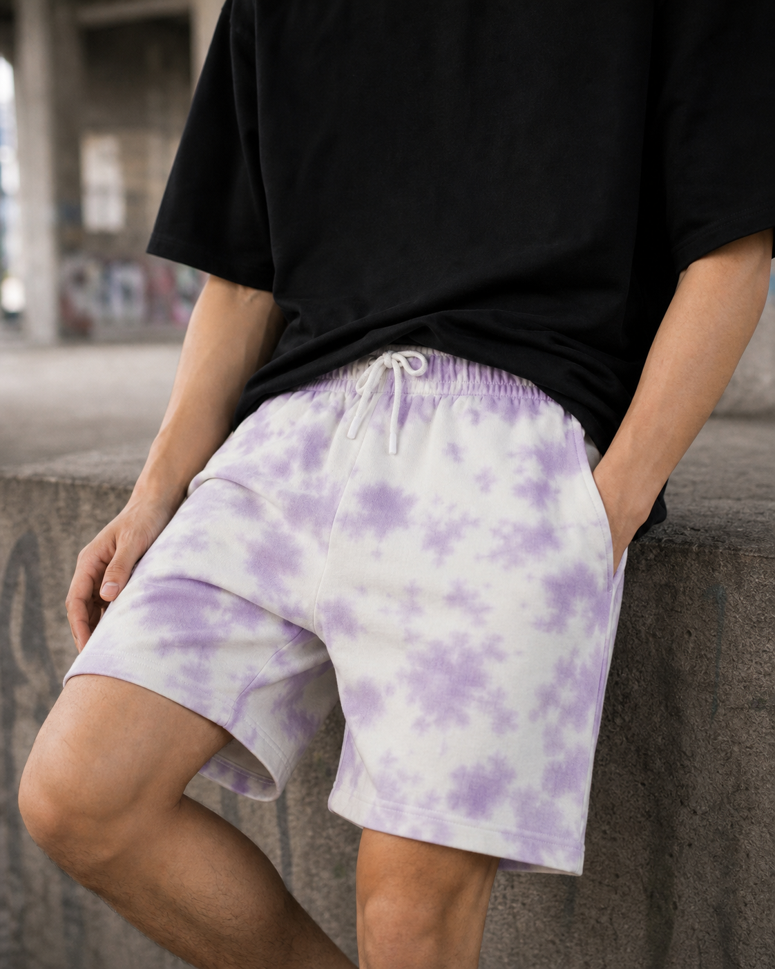 Unisex Tie Dye Shorts