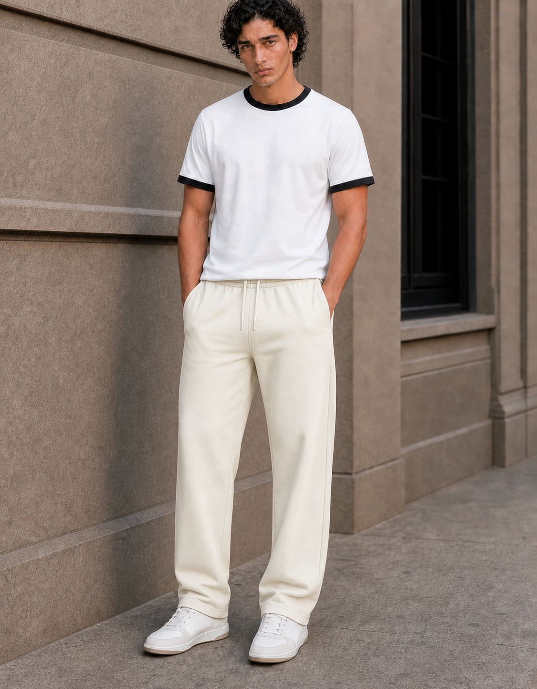 Fanaze EaseFlow Sweatpants, Off White