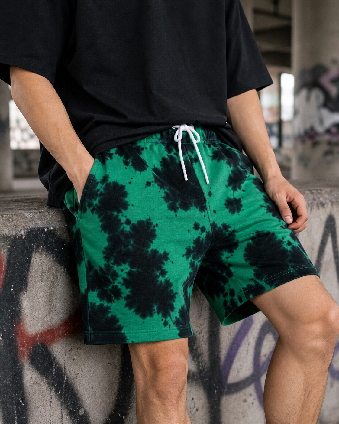 Unisex Tie Dye Shorts