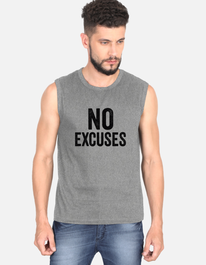 NO EXCUSES Men’s Sports Vest Top Tank