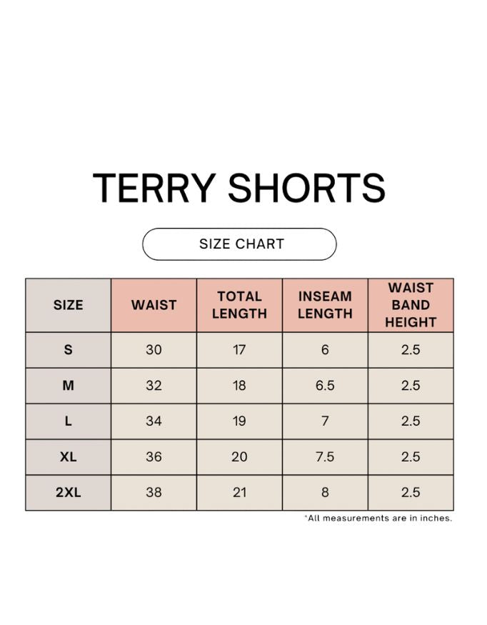 Men's Luxury Terry Shorts